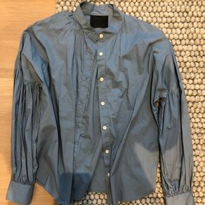 No. 6 Button down blue shirt size XS